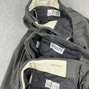 Smitty UmpirePants Mens 34x27 Gray Pleated Uniform Workwear Polyester Lot of 3